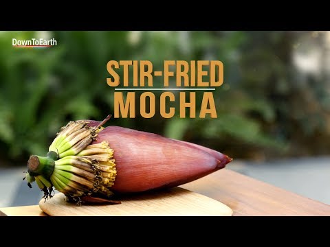 Nutrition-rich stir fried Mocha (banana flower)